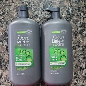 Lot of 2 Dove Men+Care Refreshing Extra Fresh Body Face Wash each 30 fl oz new